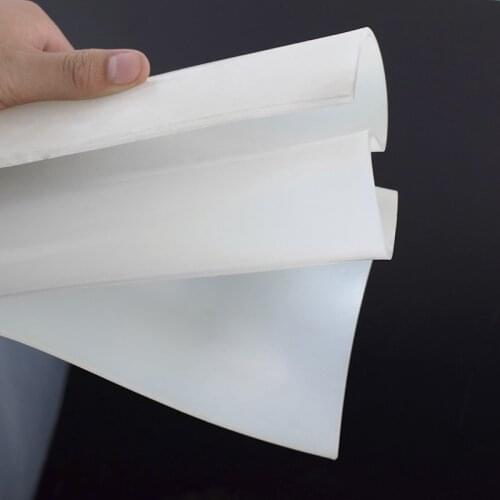 Silicone rubber sheet 500*500mm Clear Translucent Plate Mat High Temperature Resistance 100% Virgin Silikon Rubber Pad