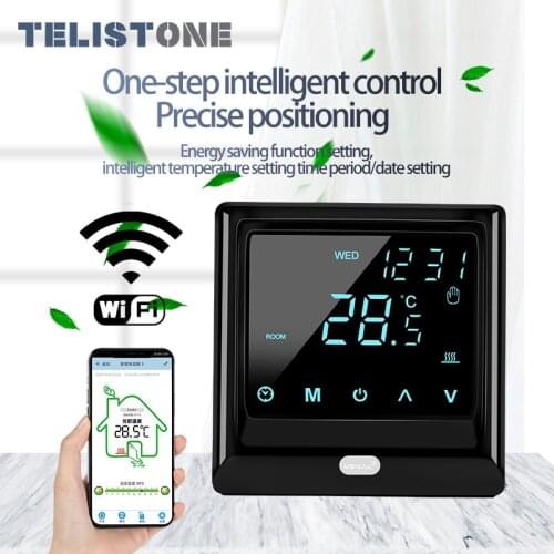 New Tuya WiFi Smart Thermostat LCD Display Touch Screen for Electric Floor Heating Temperature Remote Controller For Home