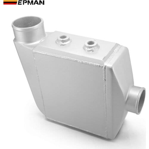 Universal Aluminum Water To Air Turbo Intercooler Front Mount 250 X 220 X 115mm Inlet/Outlet: 3.5" EP-SL5046D