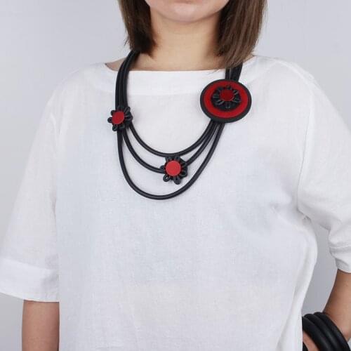 JID Vintage Multilayer Chain Necklace Original Design Exquisite Handmade Flowers Choker Necklace Creative Women Jewelry Mom Gift