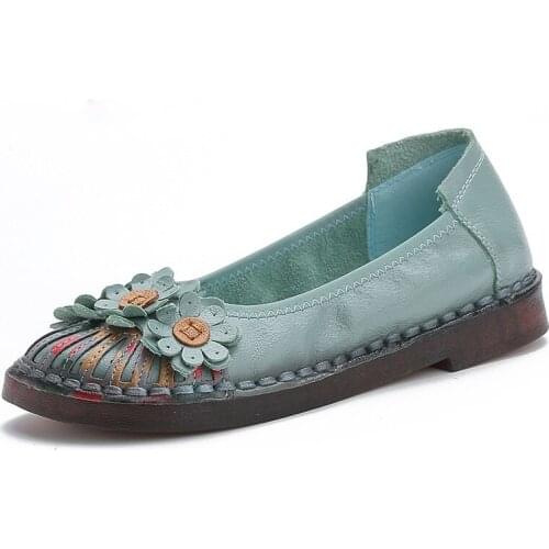 2021 Summer Ladies Fashion Brand Women Shoes Elegant Comfort Womans Casual OL Office Shoes Leisure Genuine Leather Shoe