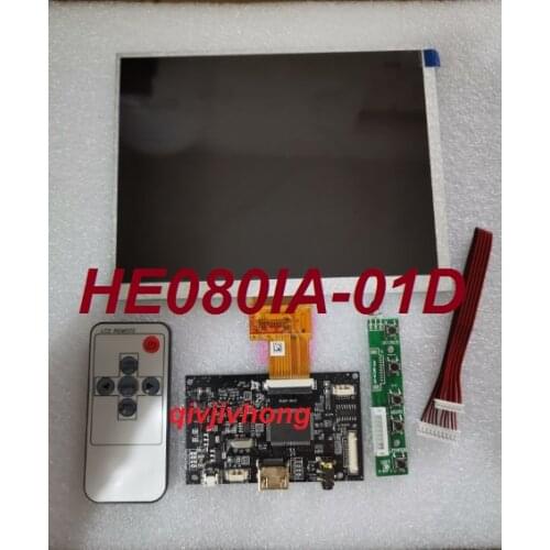 8 inch 1024*768 IPS LCD screen 40pins lvds tablet HE080IA-01D with HDMI Control Driver Board Audio For Raspberry pi 3B 2 1