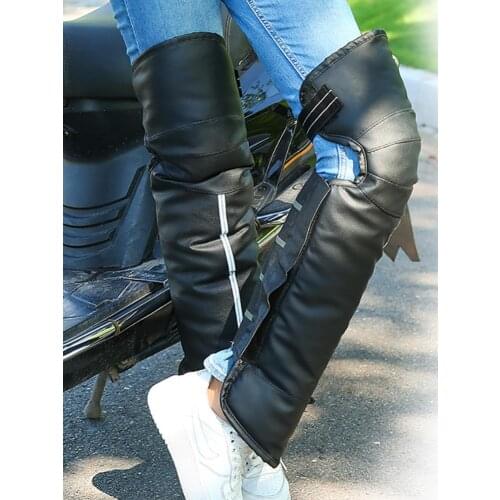 Winter Motorcycle Warm Knee Short Velvet Scooters Motorcycle Leg Protectors Cold-proof Motocross Knee Pads Scooter Leg Cover