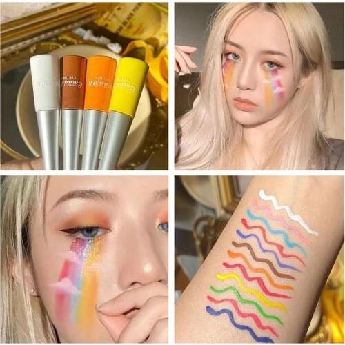 1pcs Long Lasting Colored Eyeliner Waterproof Liquid Eye Liner Pen Quick Dry Blue White Eyeliner Color Matte Makeup Cosmeitcs