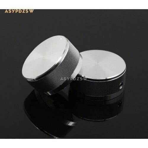 1 PCS Fillet style Full aluminum silver 38*22 DAC/Amplifier solid Volume potentiometer knob