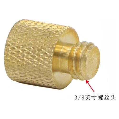 10pcs/lot 1/4 inch Female to 3/8 inch Male Tripod Thread Reducer Adapter Brass Copper For Camera tripod Diameter of screw 3/8