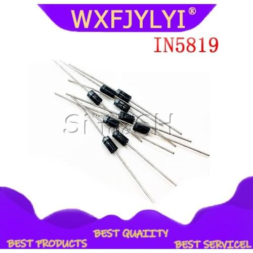 100 PCS IN5819 TUN-41 1A 40 v SCHOTTKY DIODE 1N5819 DIP