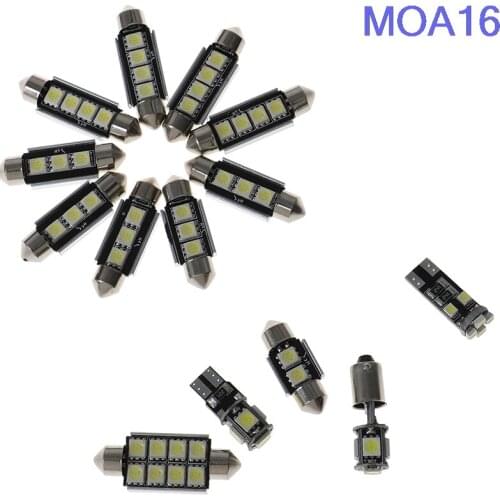 23pcs Car bus LED Car Interior Inside Light Dome Trunk Map License Plate Lamp Bulb Interior Lamp Reading Lights New Arrival