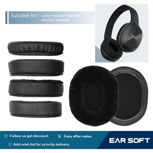 Earsoft Replacement Ear Pads Cushions for Edifier W800BT W806BT W820BT W828NB Headphones Earphones Earmuff Accessories