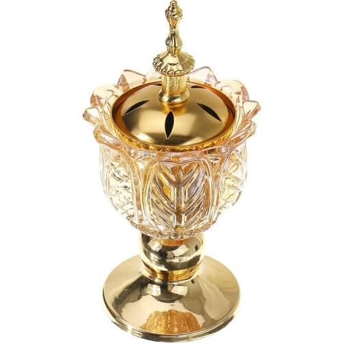 Arabian Incense Holder for Bakhoor Oud Incense Sticks Cones Home Desk Crafts Stylish Design for Bedroom Office