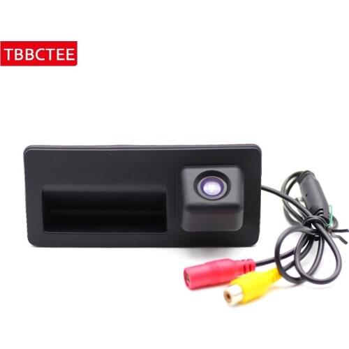 Car Rear View Reverse Backup Parking Camera For Audi Q3 2012 2013 2014 2015 2016 CCD HD Night Vision Camera Trunk Handle Car