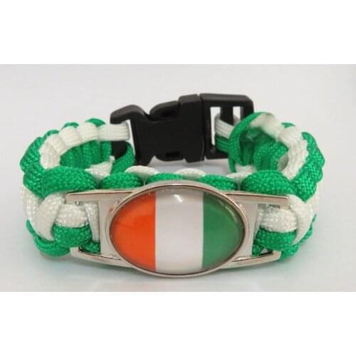 Infinity Love Ivory Coast Bracelets Fashion Ivory Coast Flag Women Men Bracelet Jewelry Gifts
