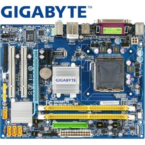 GIGABYTE GA-G31M-S2C Desktop Motherboard G31 Socket LGA 775 For Core 2 DDR2 4G Micro ATX Original Used G31M-S2C Mainboard