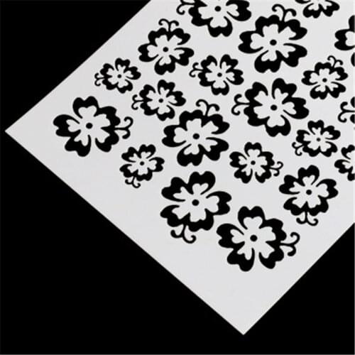 Elegant flowers mold shield DIY cake scrapbook stencils hollow Embellishments printing lace ruler Valentines Day