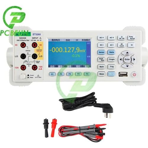 ET3260 ET3260A Automatic 22000 Counts Digital Multimeter TFT Large Screen High Accuracy Desktop 6 1/2 Digits Multimeter Tester