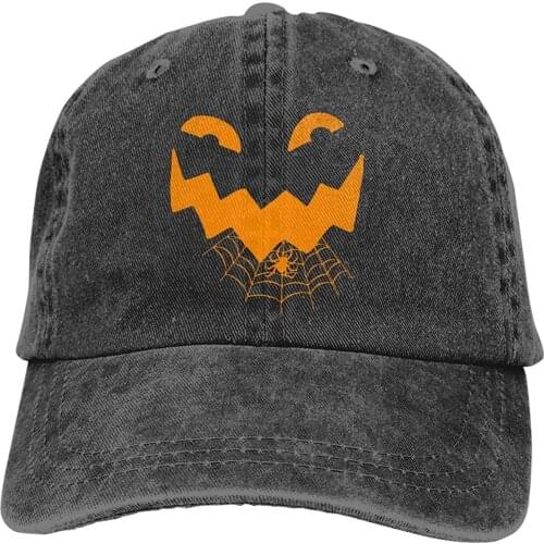 2020 Best Selling Casquette AjustableSpider Face Jack O Lantern Unisex Cap Hat