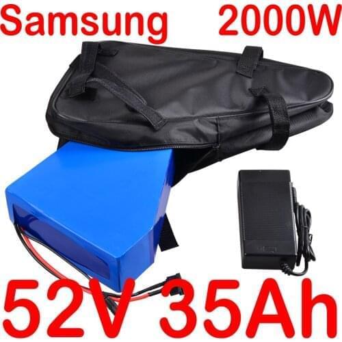 Ebike battery 52V 15Ah 18Ah 20Ah 25Ah 30Ah 35Ah Electric Bike Lithium Battery 48V/52V 1000W 1500W 2000W Electric Scooter Battery