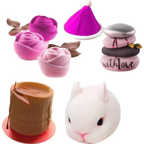 Meibum Non-Stick Kitchen Bakeware Mousse Silicone Mold Party Dessert Baking Mould Multiple Types Reusable Cake Decorating Tools