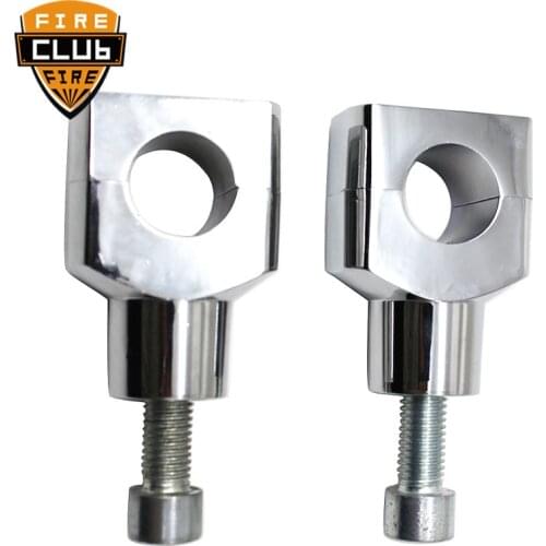 Motorcycle 1" Chrome Handlebar Risers For Harley Dyna Sportster Softail Custom /Honda Shadow VT ACE Aero Spirit