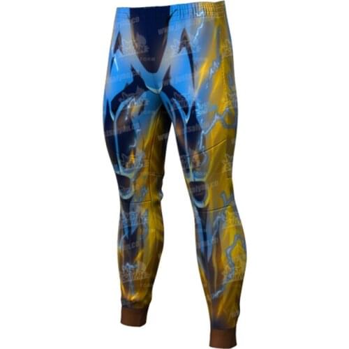 2021 Japanese Harajuku Cosplay Anime character Men Fitness 3D Compression Trousers breathable Quick Dry Pants tight Sportwear