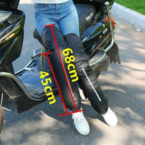 Motorcycle Knee Pads Warm Kneepad Men Women Cycling Protective Gear Thick Windproof Cold-proof PU Outdoor Knee Protective Guard