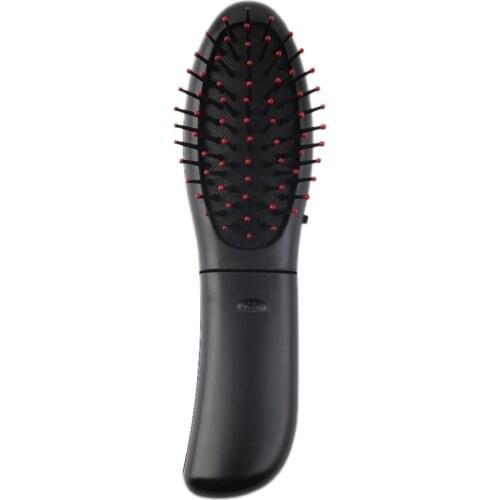 New Electric Vibrating Hair Brush Comb Massager Black Hair Scalp Head Blood Circulation Massager Comb Brush Black