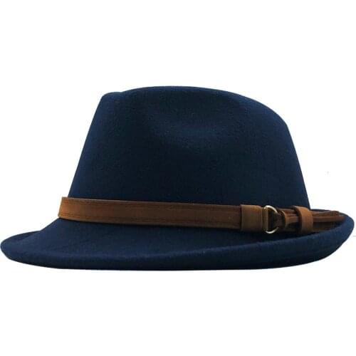 New Fake Wool Felt Women Men Autumn And Winter Cap Delicacy Embroidery Lady British Jazz Panama Church Wedding Fedora Hat