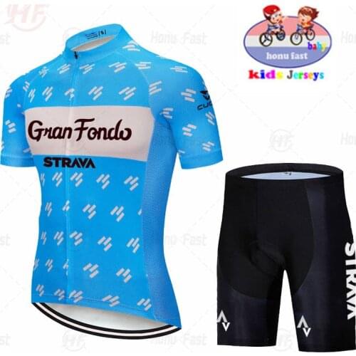 2021 NEW Kids Cycling Jersey Set Bike Shorts Child Road Mountain MTB Boys Bicycle Clothes Maillot Ropa Ciclismo Jersey Sets