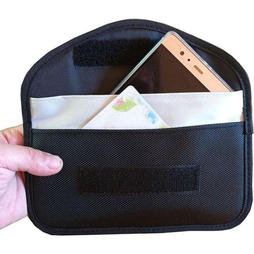 1pc New Anti-Radiation Wallet Key Holder Blocking Car Key Case Fob Signal Blocker Shielding RFID Bag Phone Pouch Wallet Case