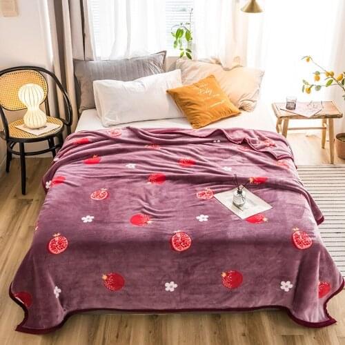 Fruit blankets Europe quilts twin full queen king adult blankets soft Throw Flannel blanket on Bed/car/sofa Good quality rugs