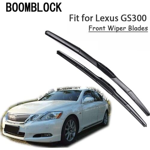 BOOMBLOCK 2PCS High Quality Front Windshield Wiper Blades For Lexus GS300 1997-2006 Accessories