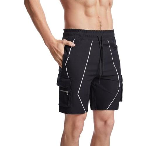Brand Men Shorts Cargo Mens Short Trousers Fitness Jogger multi-pocket Sports Shorts Sweatpants Fitness Workout Cotton Shorts