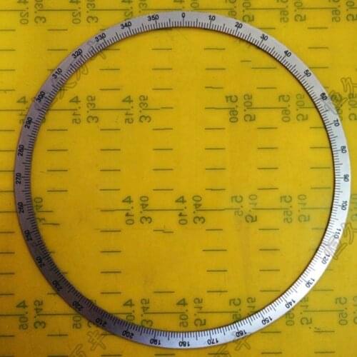 Outer Diameter: 166 mm Dial Angle Measuring Instrument Round Dial Stainless Steel