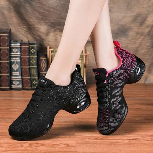 Sneakere Women Dance Practice Shoes Dance Shoes For Woman Soft Sole Modern Dance Shoes Mesh Ladies Dance Trainers