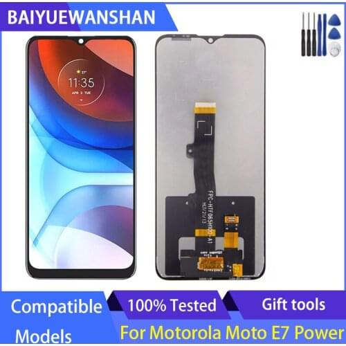For Motorola Moto E7 Power lcd with frame display touch screen digitizer for PAMH0001IN, PAMH0010IN, PAMH0019IN Display