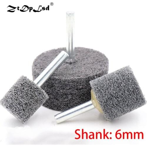 1PCS 6MM Shank Fiber Nylon Special Mounted Point Grinding Head For Mould Finish Polish Grinder Rotary Tools Polishing Wheel