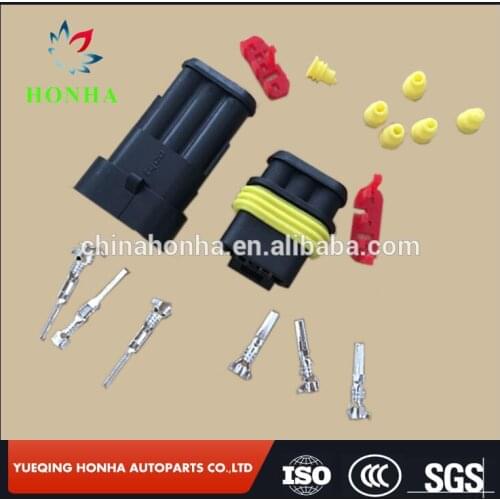 20 pcs 3 Pin 1.5 Connectors DJ7031-1.5-11/21 Waterproof Electrical Xenon lamp connector Automobile Connectors For AMP/Tyco