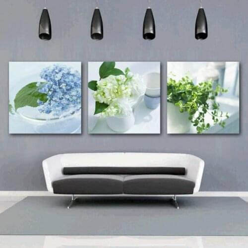 3 Panel Modern Abstract Flower Painting On Canvas Wall Art Cuadros Flowers Picture Home Decor For Living Room No Frame