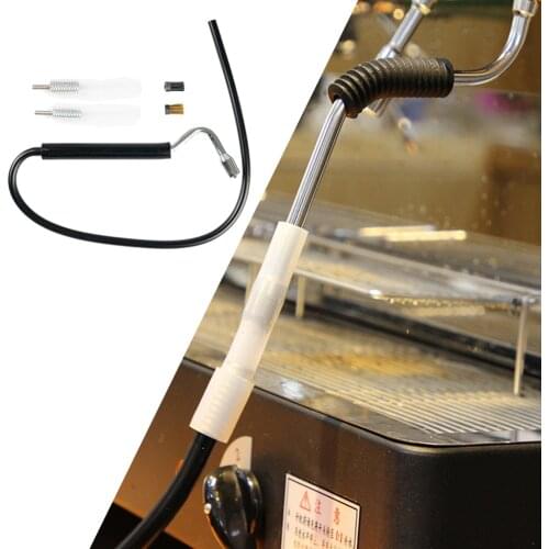 304 Stainless Steel Steam Wand Pipe & Nylon Brush Head for 680/685 Rancilio Coffee Accessories