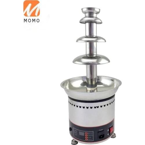 4-Layer Commercial Full Stainless Steel Chocolate Fountain Driving Machine Chocolate Waterfall Machine Hot Pot