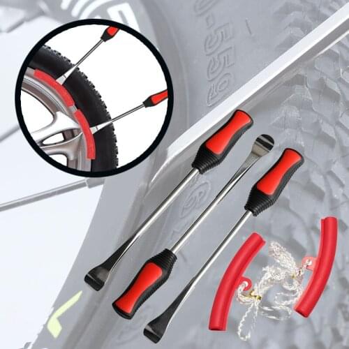 5pcs Tire Change Tool Set Tire Dismounting Mounting Kit Tyre Spoon Lever Tools Rim Protector Sheaths For Motorcycle Car