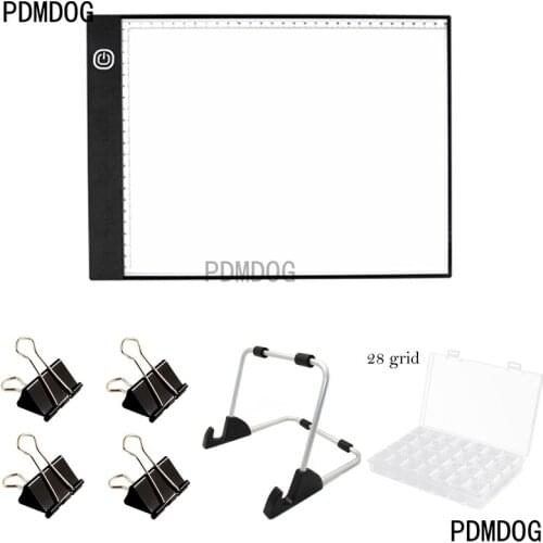 Diamond Painting A4 With scale Led Light Pad Lamp Board for Painting Drawing USB Powered Diamond Art Tools Accessories Kits Stan