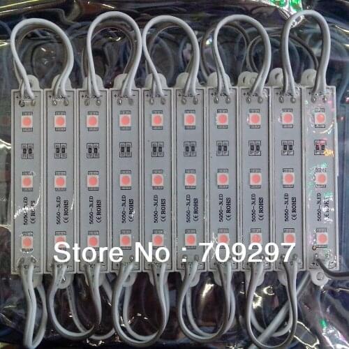 Free DHL/FEDEX/EMS, 500pcs/lot, pink color DC 12V IP68 waterproof SMD 5050 LED Module 899980
