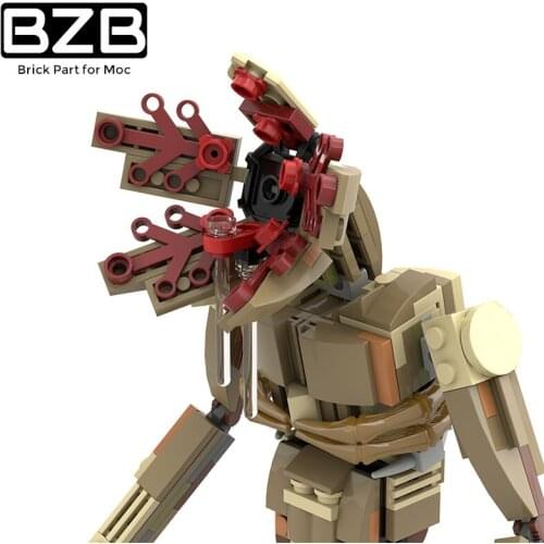 BZB MOC Western Mythology Movie Demogorgob Creative Demon Piranha Building Block Model Kids Toys DIY Brick Parts Best Gifts
