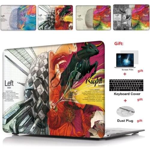 4in1 Laptop Hard Case Cover For Apple Macbook Air 11 Air 13 inch Pro Retina Touch Bar & ID 11 12 13 15 " inch A1932 A1989 A1990