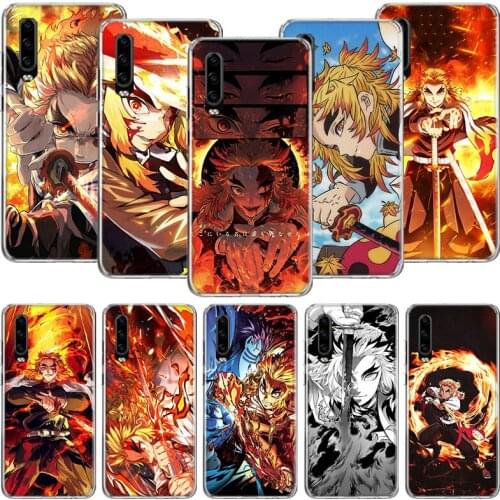 Demon Slayer Rengoku Kyoujurou Phone Case For Huawei P30 P40 P20 P10 Mate 20 10 30 Lite Pro P Smart Z Plus Printing Cover Coque