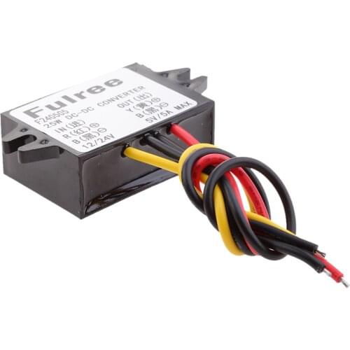 DC-DC 12V 24V to 5V 5A Buck Converter Voltage Regulator Step Down Power Supply Module Car/Vehicle LED