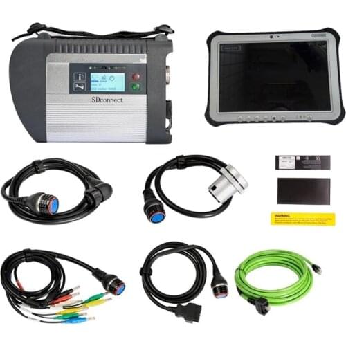 V2019.12 MB SD Star C4 Star Diagnosis C4 Diagnosis with WIFI for Cars and Trucks With Panasonic FZ-G1 Toughpad Military T