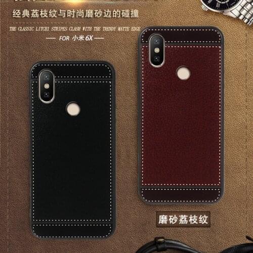For Xiaomi Mi 6X Case M1804D2ST M1804D2SC 5.99 Inch Black Red Blue Pink Brown 5 Style Fashion Mobile Phone Soft Silicone Cover