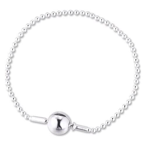 Essence Strand Bracelet 925 Sterling Silver Jewelry Essence Beaded Bracelets for Women DIY Gift free shipping B009